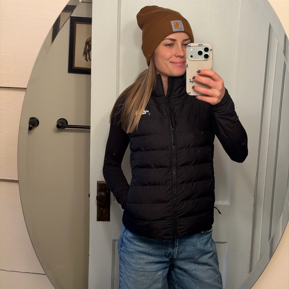 North Face Women’s Black Puffer Vest XS